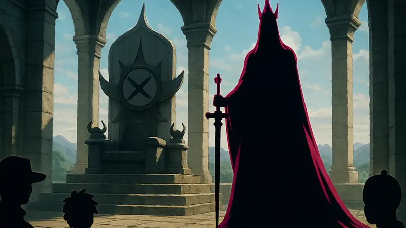 Изображение загадочного персонажа Нэроны Иму из манги One Piece, символизирующее новую угрозу для мира.