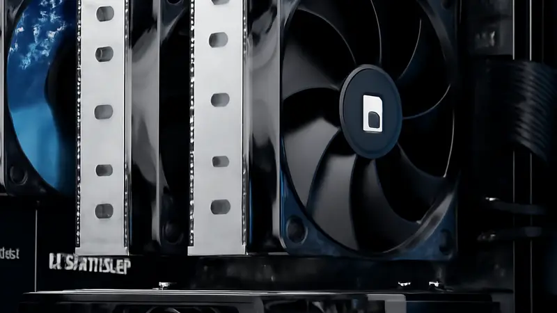 Система охлаждения Thermalright Peerless Assassin 120 SE, установленная в корпус ПК.