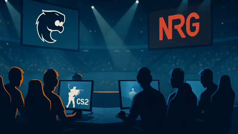 Игроки команд FURIA и NRG на киберспортивном турнире по CS2. Киберспорт Counter-Strike 2.