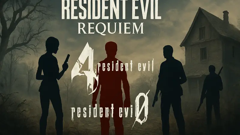 Изображение логотипов игр Resident Evil с датой 27 февраля