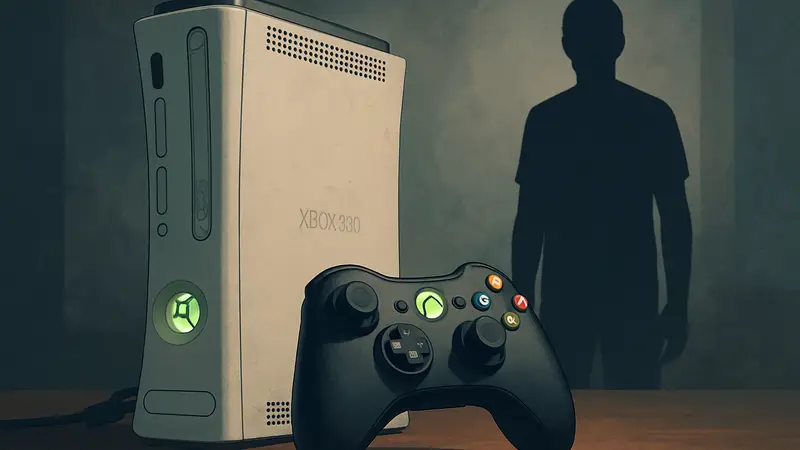 Контроллер Xbox лежит рядом с консолью Xbox 360, символизируя проблемы обратной совместимости.