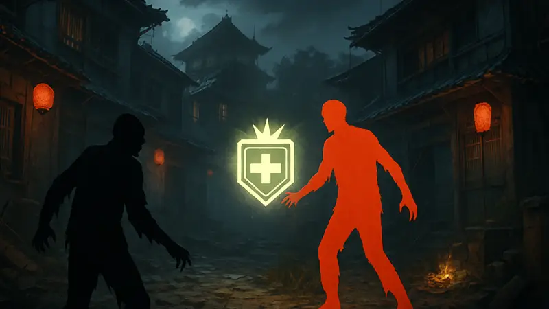 Игровой скриншот карты Kowakujo в Black Ops 7 Zombies с Power Up