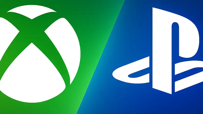 Логотипы Xbox и PlayStation, символизирующие кроссплатформенные релизы игр и новую стратегию Microsoft.