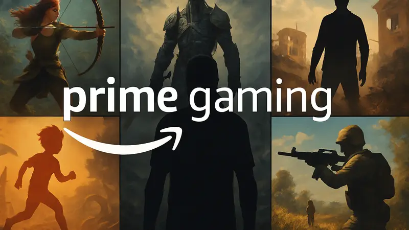 Логотип Amazon Prime Gaming на фоне обложек бесплатных игр марта 2026 года.