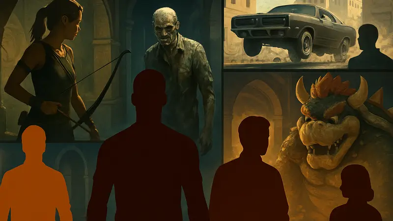 Изображение с коллажем из кадров фильмов по видеоиграм для викторины PC Gamer.