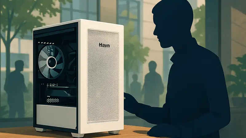Изображение нового корпуса Havn HS 360, демонстрирующего его компактный и легкий дизайн.
