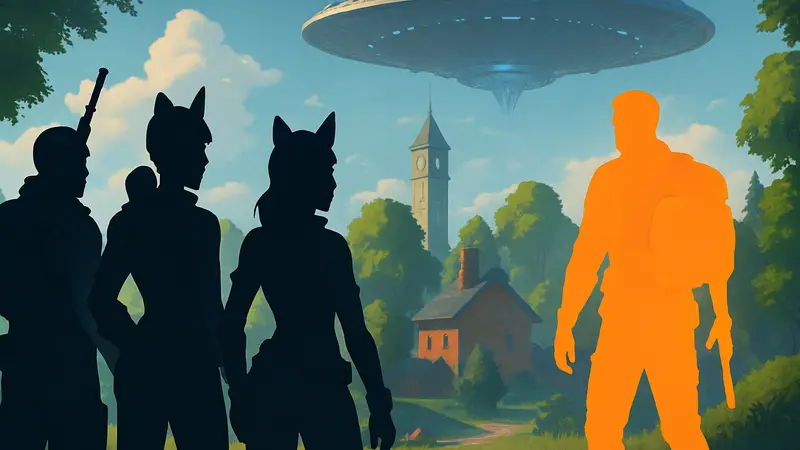 Персонажи Fortnite и намёк на кроссовер с другой игрой