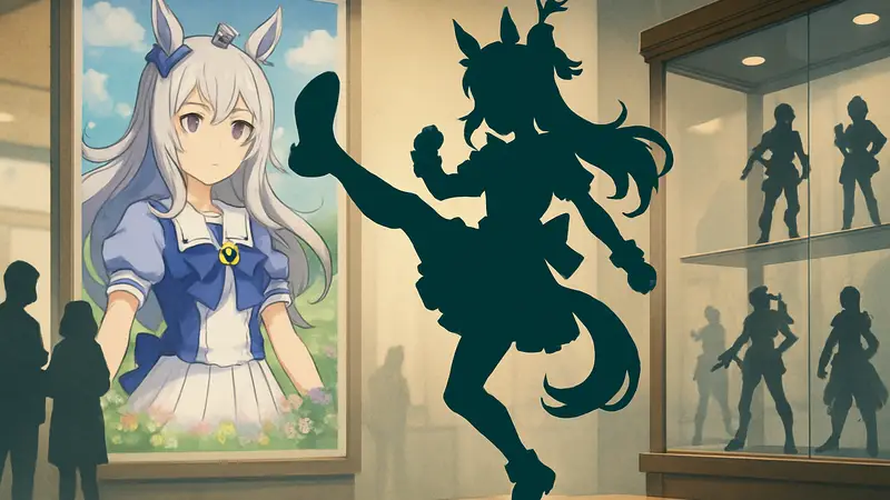 Фигурка Figma Gold Ship из Umamusume, изображающая знаменитый удар ногой.