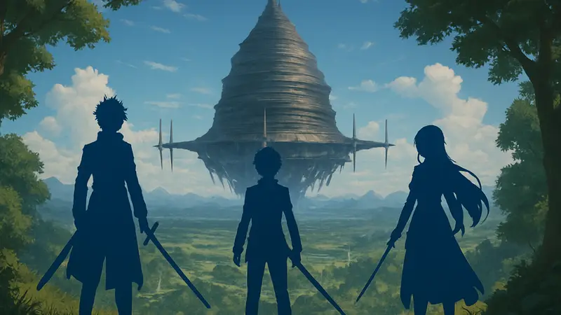 Герои Sword Art Online в MMORPG Echoes of Aincrad, фэнтези игра по аниме.