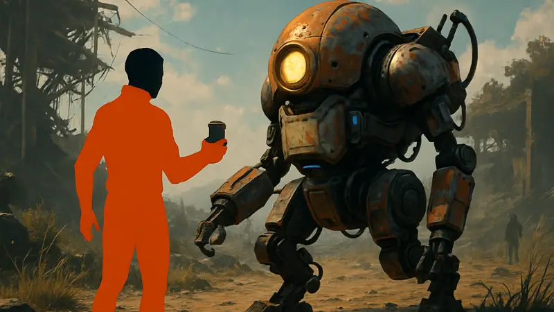 Игровой компаньон Scrappy из Arc Raiders, усиленный едой