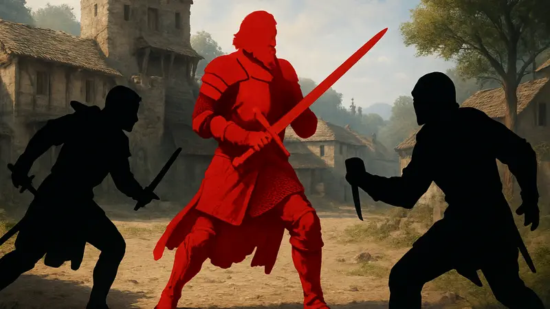 Crimson Desert: Саймон де Монфор, охота за головами, сражение.