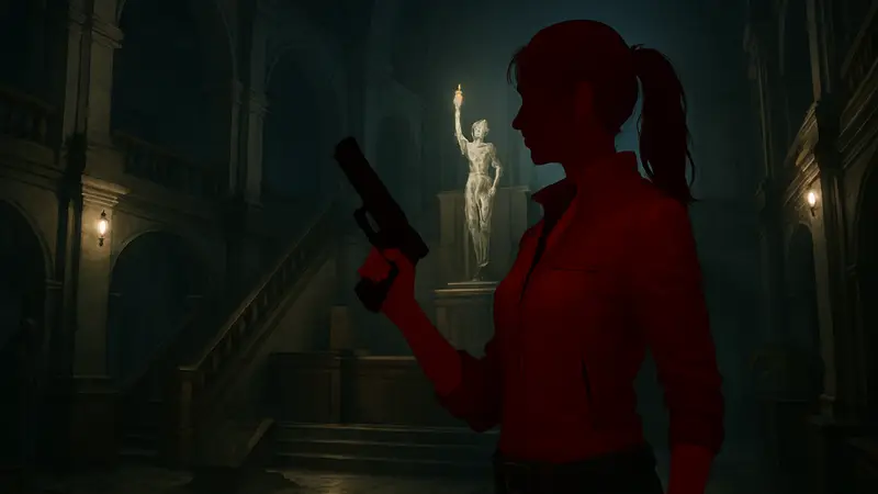 Изображение косплея Клэр Редфилд из Resident Evil 2, выполненного фанаткой.