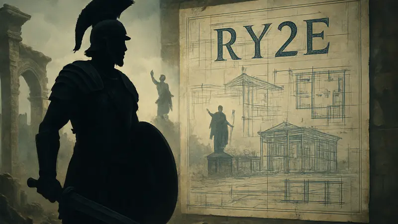 Арт или логотип Ryse: Son of Rome, на фоне планов на несостоявшийся сиквел Ryse 2.