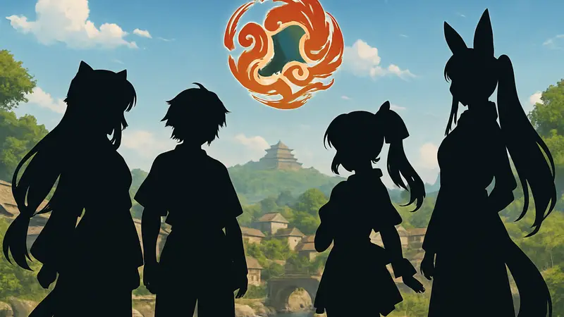 Изображение Utawarerumono: Lost Frag с аниме-персонажами и логотипом игры, символизирующее оффлайн архив.