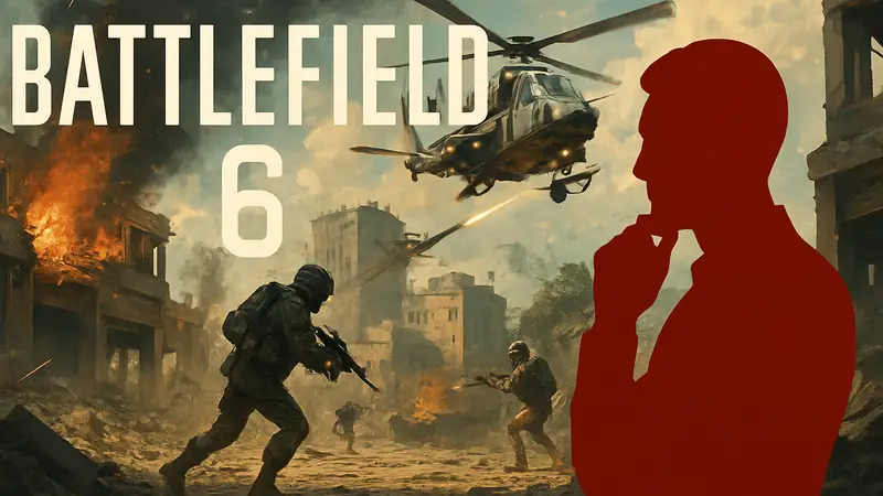 Логотип Battlefield 6 и изображение игрового процесса. Критика EA и сезонного контента в Battlefield 6.