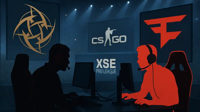 Игроки NIP и FaZe на киберспортивном турнире XSE Pro League