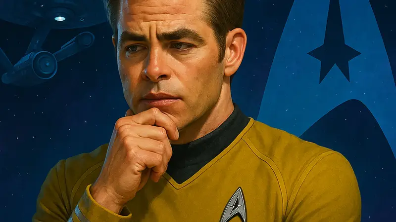 Крис Пайн в роли капитана Кирка, рассуждающий о будущем Star Trek 4.