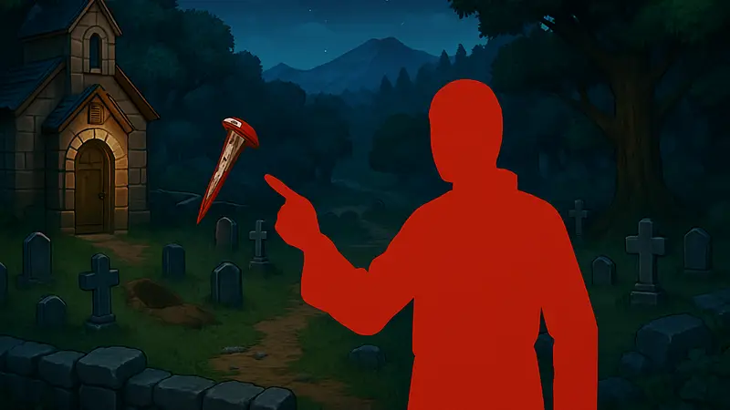 Graveyard Keeper: поиск Кровавых гвоздей для квеста, скриншот