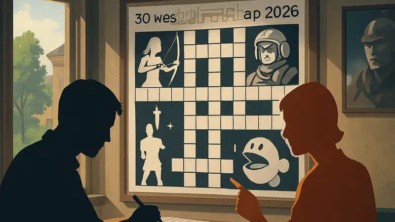 Кроссворд GameRant для проверки знаний об играх и кино, дата 30 мая 2026 года.