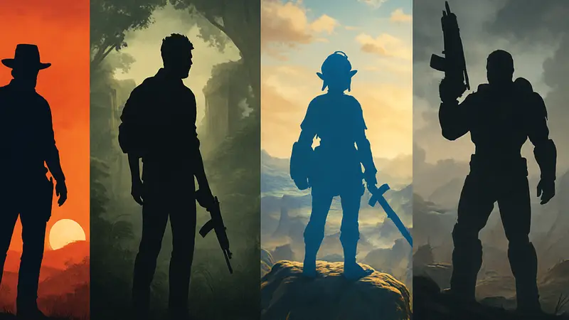 Обложки нескольких популярных видеоигр, символизирующие ожидаемые сиквелы в 2026 году.