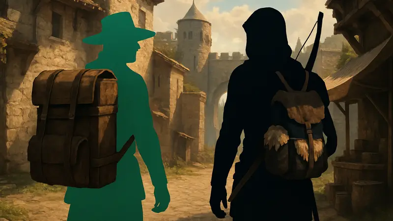 Изображение паков Peddler's Pack и Hunter's Pack из Crimson Desert.