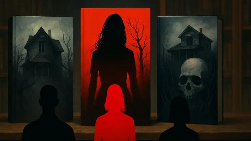 Три обложки новых книг ужасов для чтения в апреле.