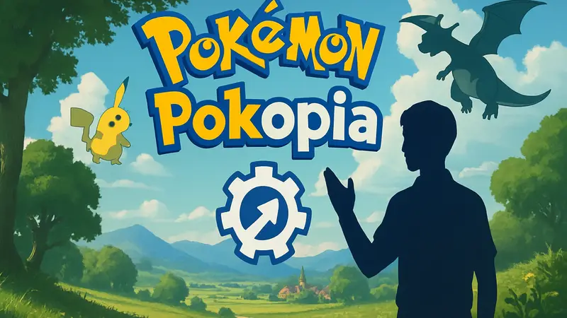 Логотип игры Pokemon Pokopia с анонсом обновлений и улучшений