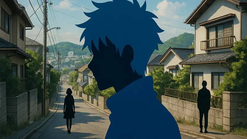 Кадр из аниме "Журнал с тем", символизирующий его отличие от Jujutsu Kaisen