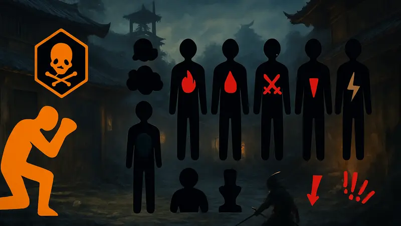 Список дебаффов и статусных эффектов из игры Nioh 3, гайд.