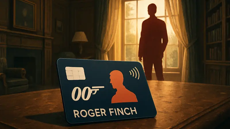 Ключ-карта Роджера Финча из игры 007 First Light, лежит на столе в особняке