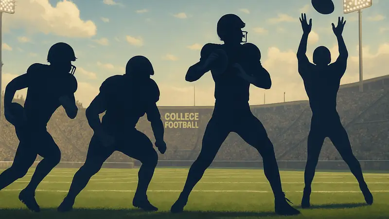 Игроки College Football 27 на поле, демонстрирующие свои характеристики