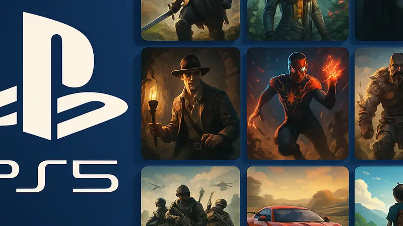 Изображение с логотипом PlayStation 5 и девятью обложками новых игр, выходящих в феврале 2026 года.