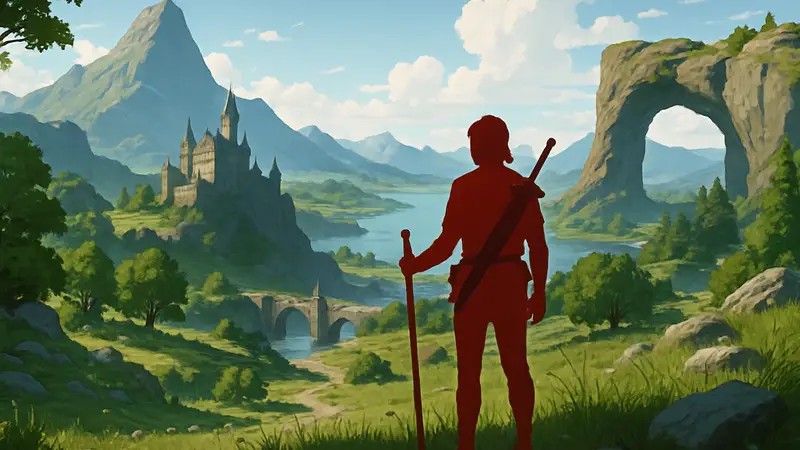 Игровой мир, показывающий свободу исследования в игре с открытым миром