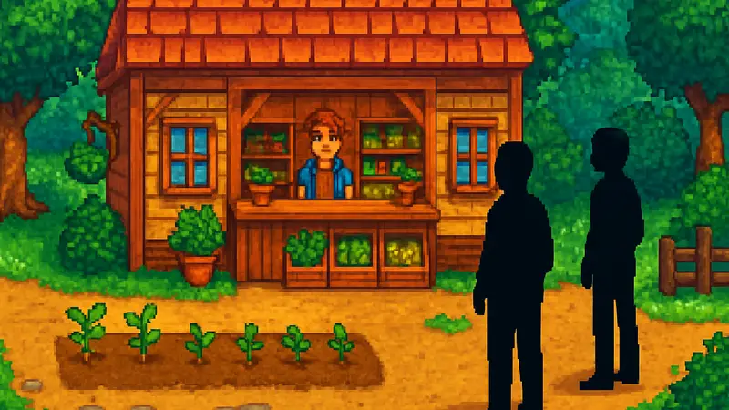 Скриншот игрового процесса Stardew Valley с открытым магазином