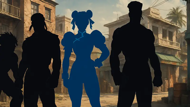 Арт с персонажами Street Fighter, символизирующий грядущий фильм 2026 года.