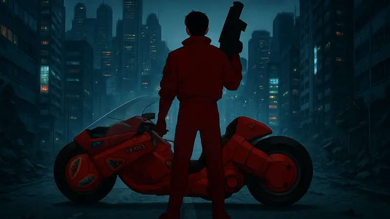 Постер аниме Akira с надписями 4K и IMAX, анонсирующий возвращение в кинотеатры в 2026 году