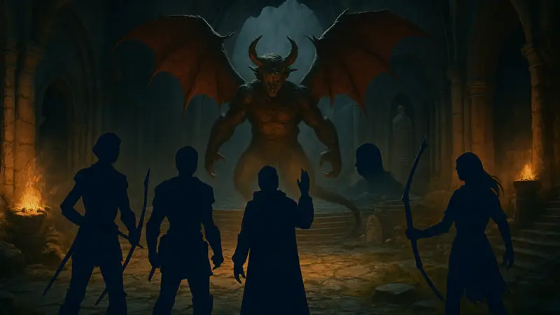 Скриншот игрового процесса Baldur's Gate 3, демонстрирующий элементы Dungeons & Dragons.