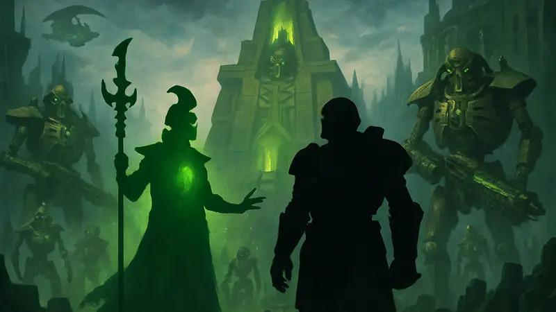 Обложка книги «Проклятый и Искажённый» по вселенной Warhammer 40,000