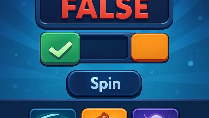 Игровой интерфейс True or False с полем для ввода кодов и иконками способностей