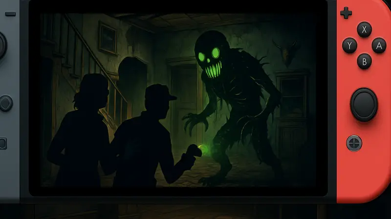 Скриншот из игры I Hate This Place на Nintendo Switch с элементом survival horror