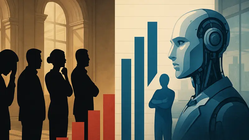 Диаграмма отчета Стэнфорда: разрыв восприятия ИИ между обществом и экспертами.