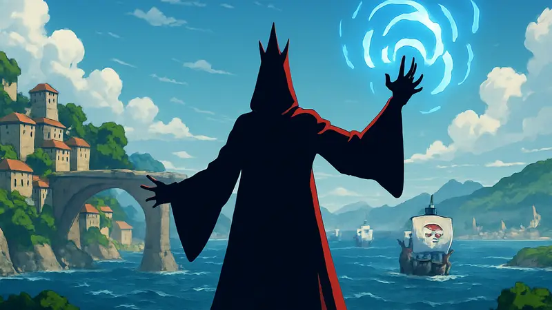 Персонаж One Piece Иму, использующий Хаки на Гранд Лайн