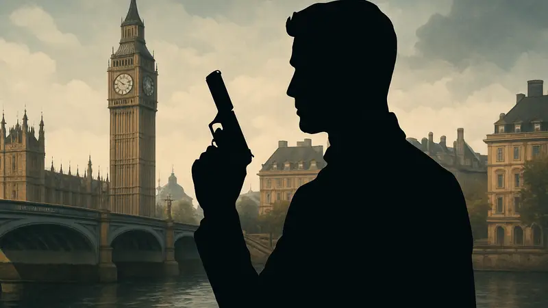Главный герой игры 007 First Light в начале своей карьеры в MI6, крупный план.