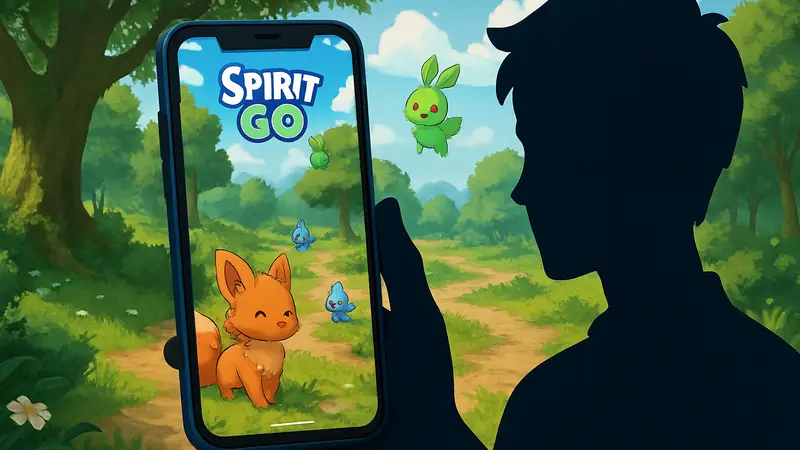 Скриншот Spirit Go, сбор существ, мобильная игра, Android