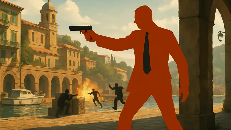 Кадр из игры 007: First Light, Джеймс Бонд в действии