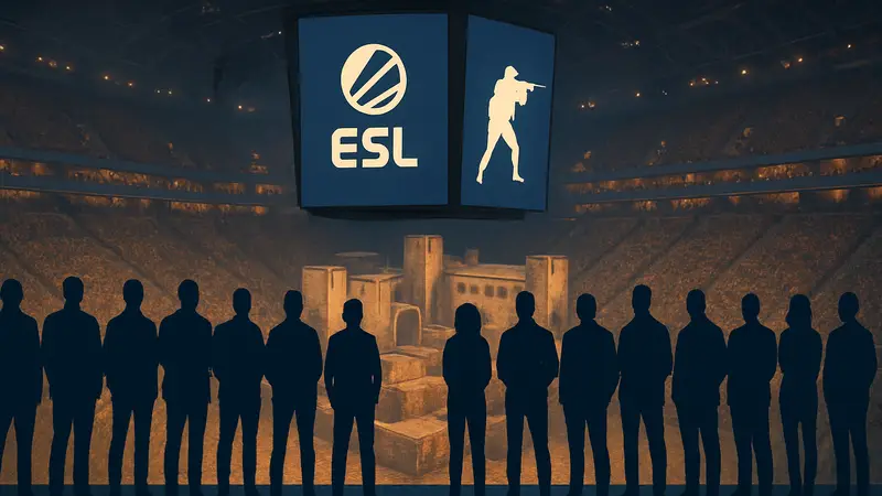 Группа из 17 киберспортивных комментаторов и аналитиков на ESL Cologne Major по CS2.