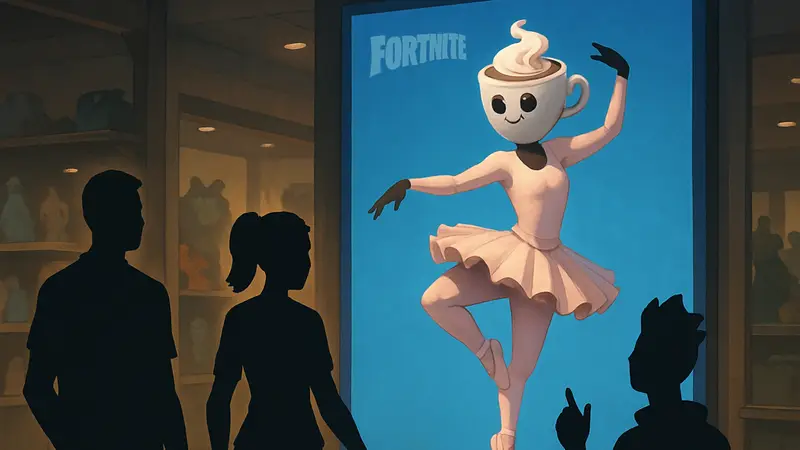Скин Ballerina Cappuccina из Fortnite, часть коллекции "Brainrot", в магазине предметов.