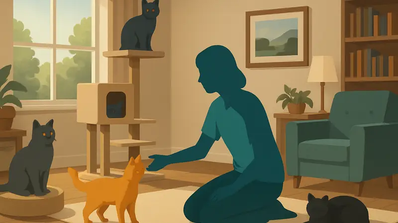 Игровой симулятор Cat Parents, где нужно ухаживать за кошками и обустраивать дом