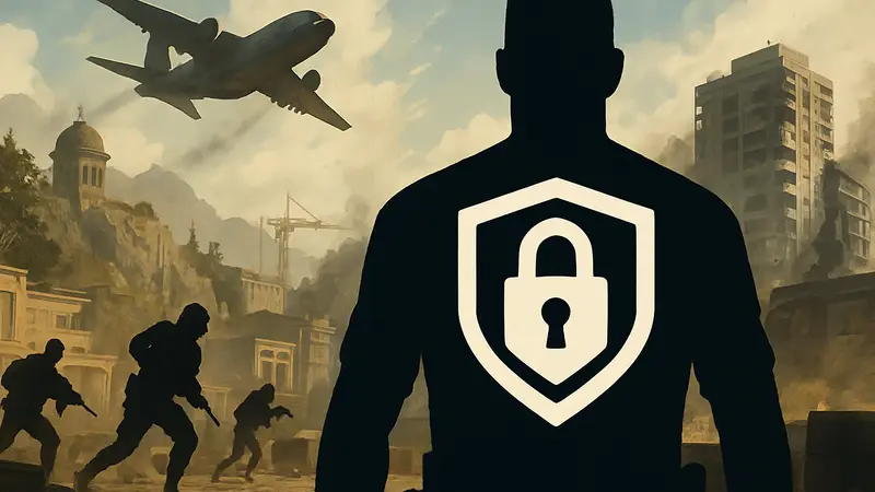 Логотип Ricochet Anti-Cheat на фоне Call of Duty Warzone. Защита от читеров в Call of Duty.