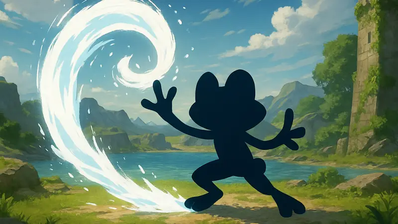 Скриншот из игры Pokemon Winds & Waves, Гекуа использует способность.